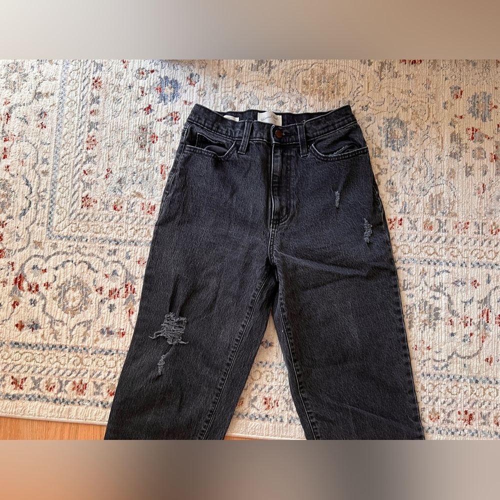 Universal Thread target High Rise Vintage straight black wash jeans size 4 27 - Picture 3 of 7